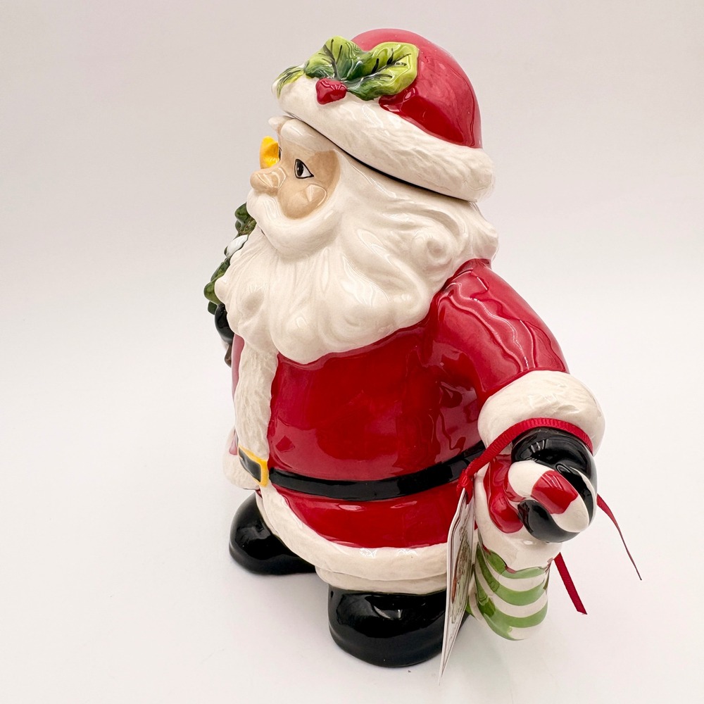 Blue Sky The Holiday Collection Santa Claus Teapot Christmas Tree Candy Cane - Picture 4 of 7